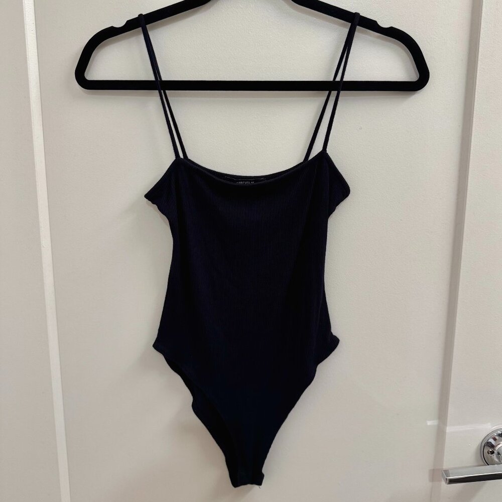 Size Small Women's Forever 21 Black Camisole Strap Sleeveless Tank Top Bodysuit